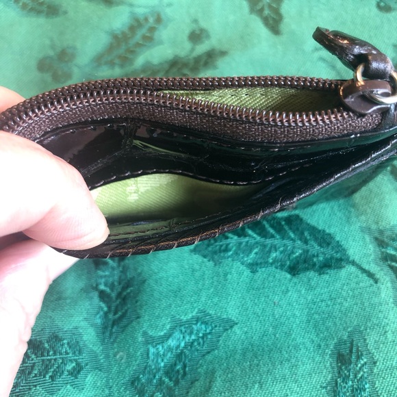 Brighton leather coin/card croc design wallet - Picture 4 of 5